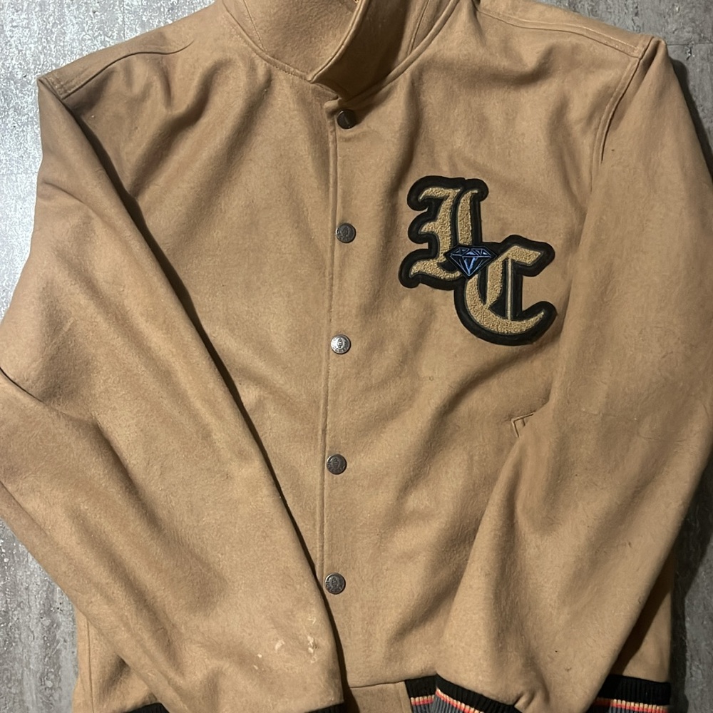 Icecream Tan Bomber Jacket with LC Logo